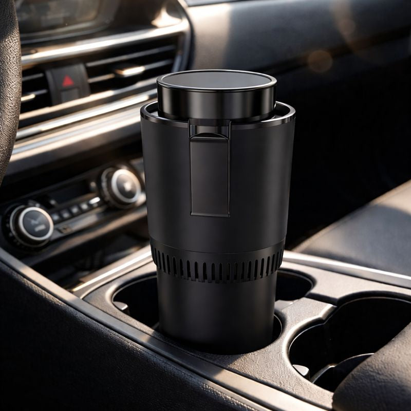 Smart 2-in-1 Car Cup Warmer & Cooler with Digital Display