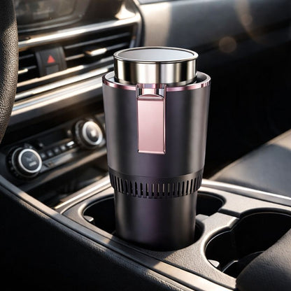 Smart 2-in-1 Car Cup Warmer & Cooler with Digital Display