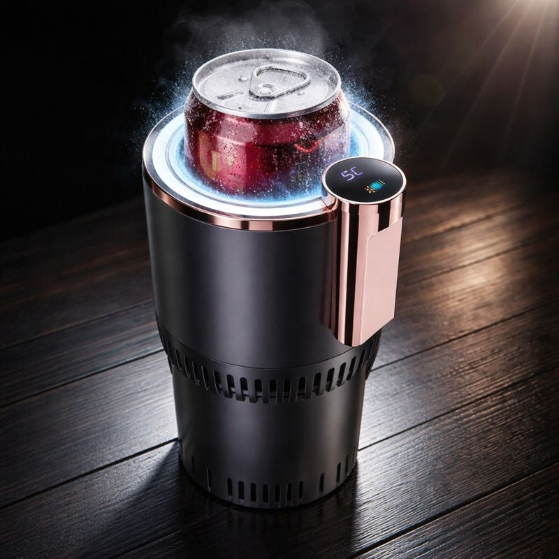 Smart 2-in-1 Car Cup Warmer & Cooler with Digital Display