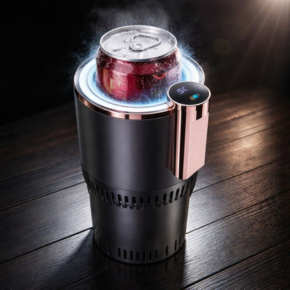 Smart 2-in-1 Car Cup Warmer & Cooler with Digital Display